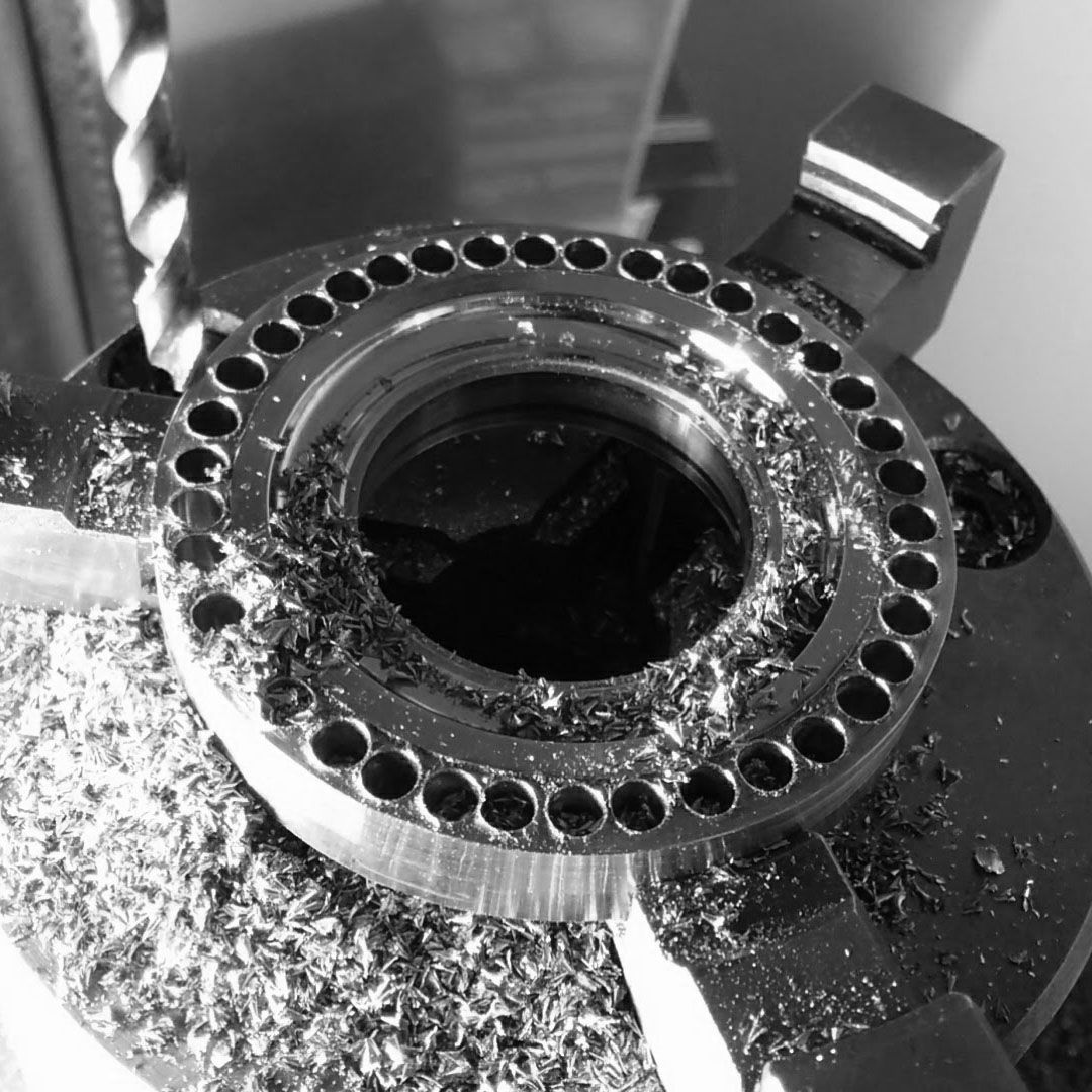 Milling outer excess to diameter