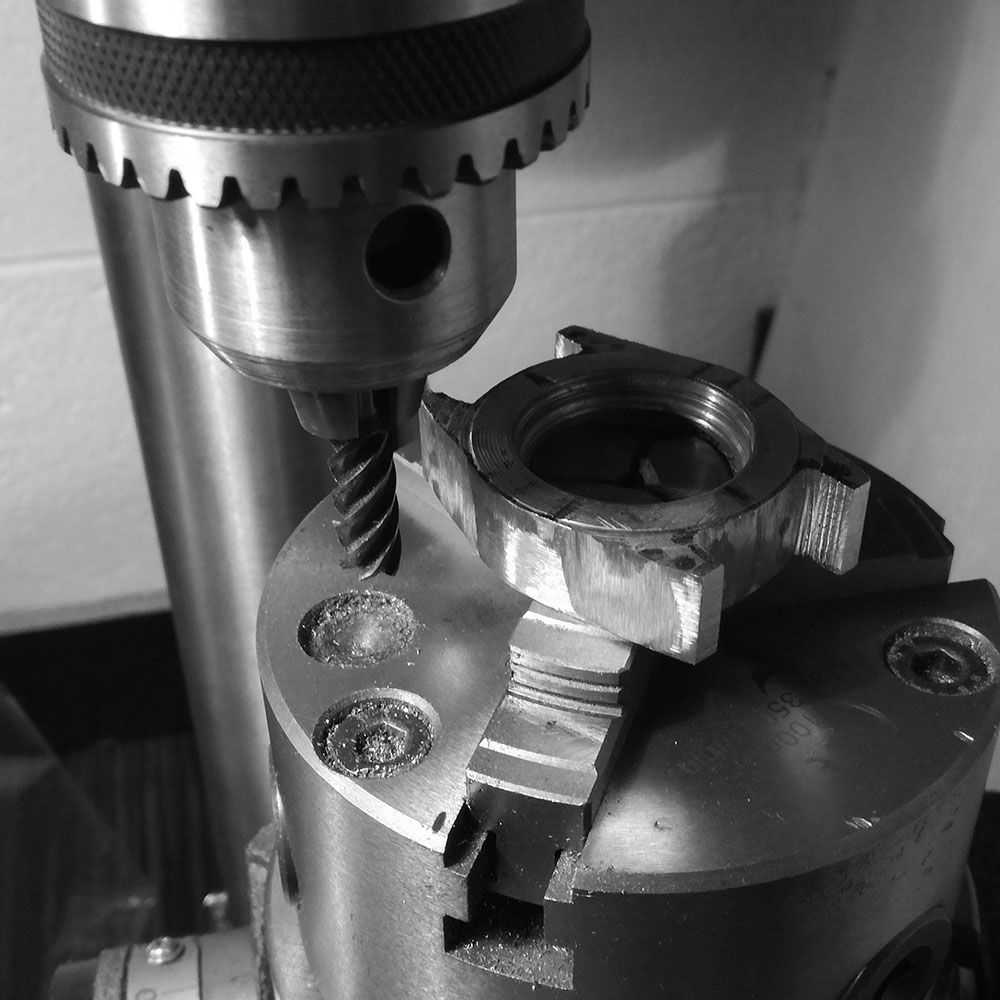 This is then taken to the mill and final lug outline is performed.