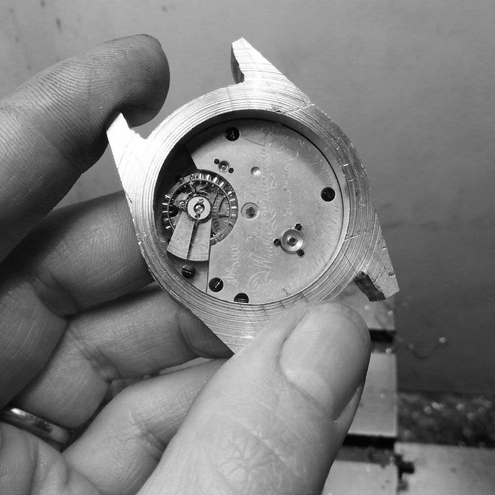 First view of movement from case back.