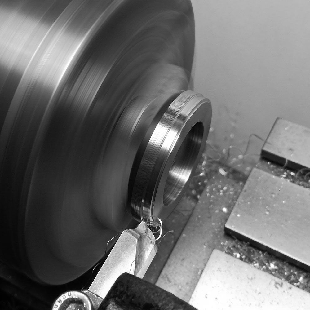 Turning close to final measurement.